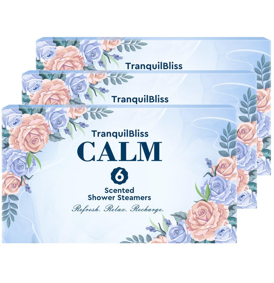 TranquilBliss Shower Steamers with Natural Fragrance 18 Pack Shower Bath Bombs Mothers Day Presents Luxury Self Care & Relaxation Birthday Presents for Women and Men