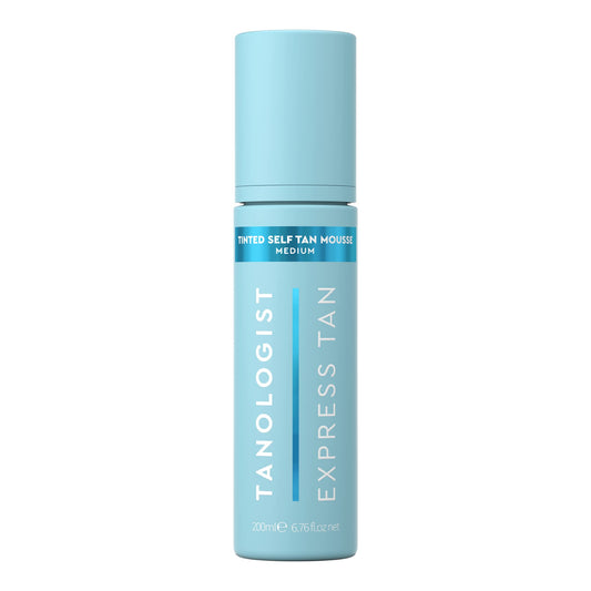 Tanologist Tinted Self Tan Mousse Medium - Self Tanning Foam - Long-Lasting Tanner Mousse with Hyaluronic Acid Vitamin C & Aloe - Sun Kissed Natural Looking Self Tan - 6.76 Fl Oz