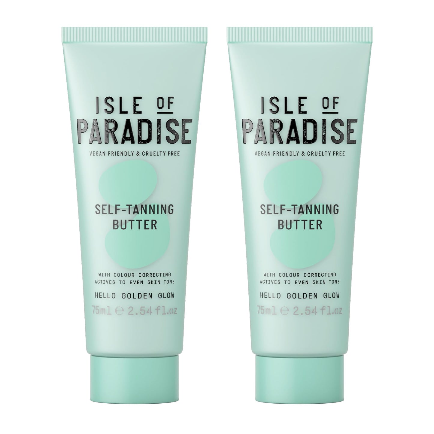 Isle of Paradise Self-Tanning Body Butter Vegan Cruelty Free Self-Tan Butter 75ml - 2 Pack